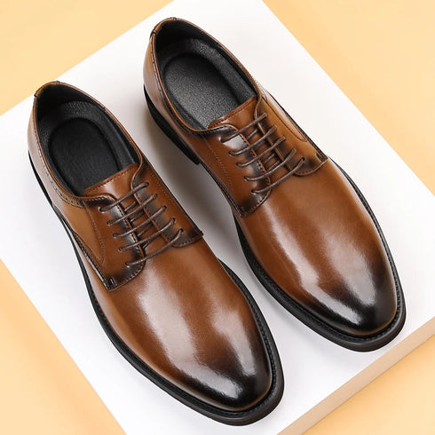 Men's Leather Casual Shoes for Formal Dress and Work Occasions